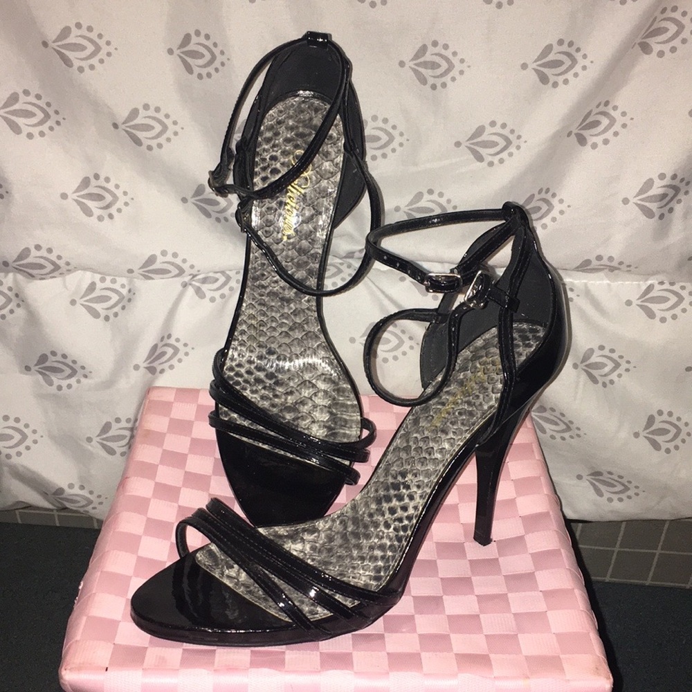 Black stiletto heels